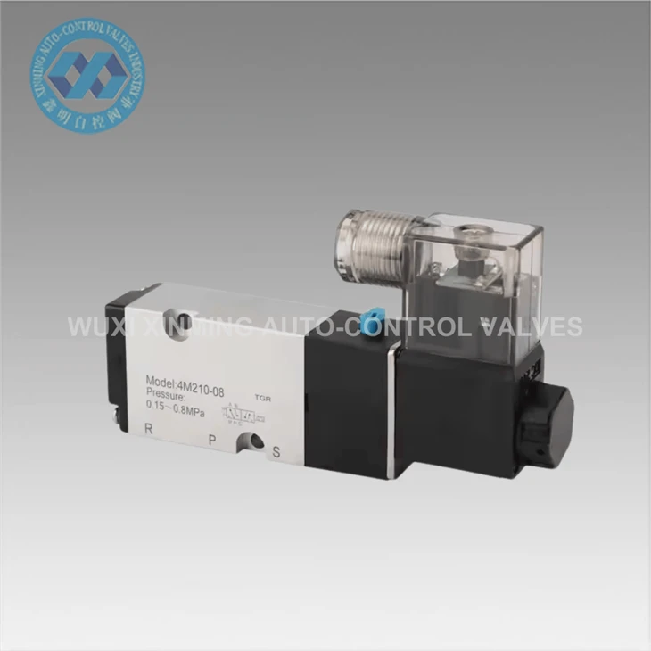 2- way 5- porta ad alta pressione Valvola di solenoide pneumatica (0-10 mpa)