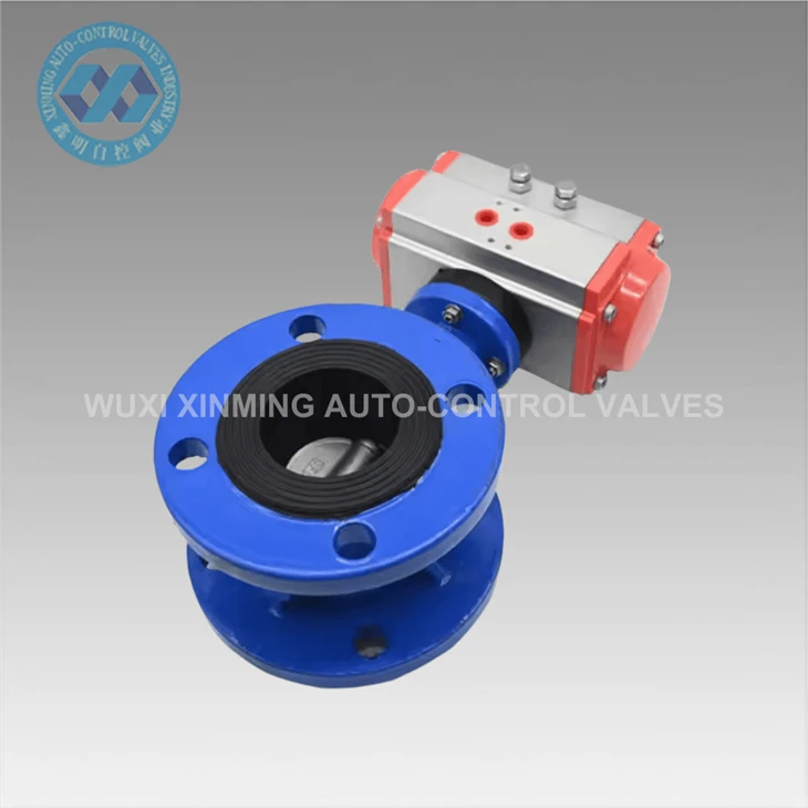 Custom Single And Double Action Flanged Butterfly Valve