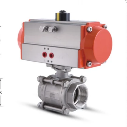 Flusso di precisione - Controllo della valvola a sfera del filo pneumatico: rotazione a 90 gradi per apertura e chiusura ad alta efficienza