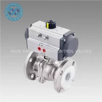 Alta - Valvola a sfera flangiata pneumatica: controllo preciso e funzionamento efficiente