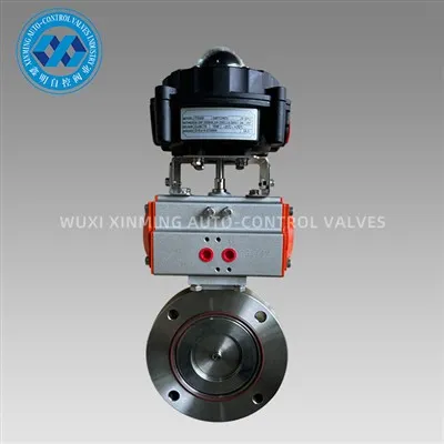 Valvola a farfalla per vuoto con attuatore pneumatico