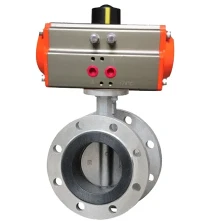 Pneumatica valvola di farfalla sanitaria