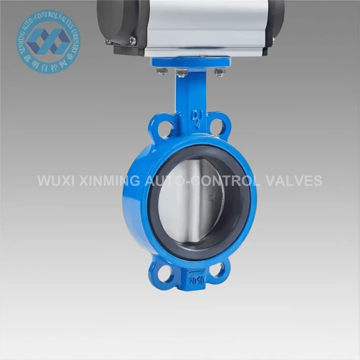 Stainless Steel SS304 316L Pneumatic Butterfly Valve Butterfly Valve